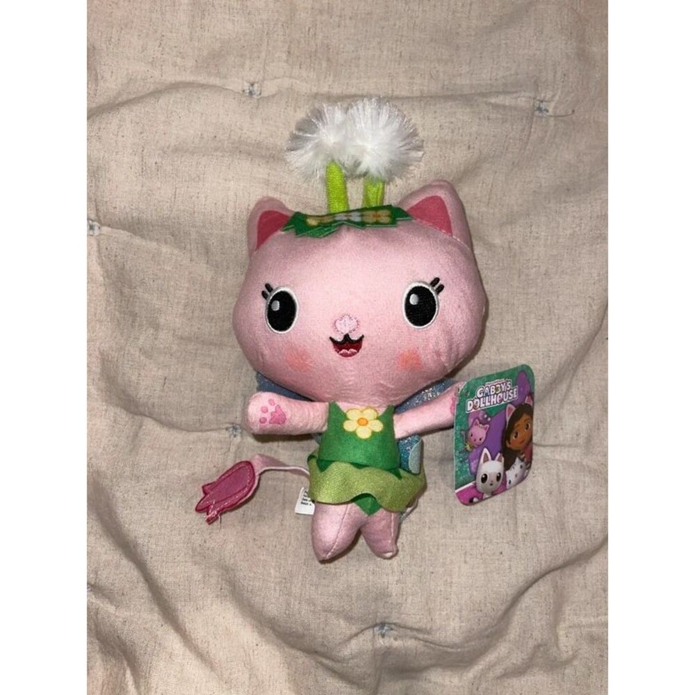 DreamWorks Gabby's Dollhouse Kitty Fairy 7" Purr-ific Plush Toy NWT Spin Master